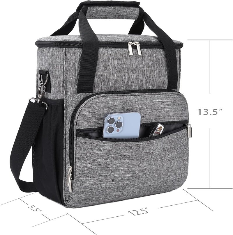 COVERQUE Coffee Maker Carring Bag for Keurig K-Mini/K-Mini Plus, Storage Tote Case for Travel, Grey - Image 5